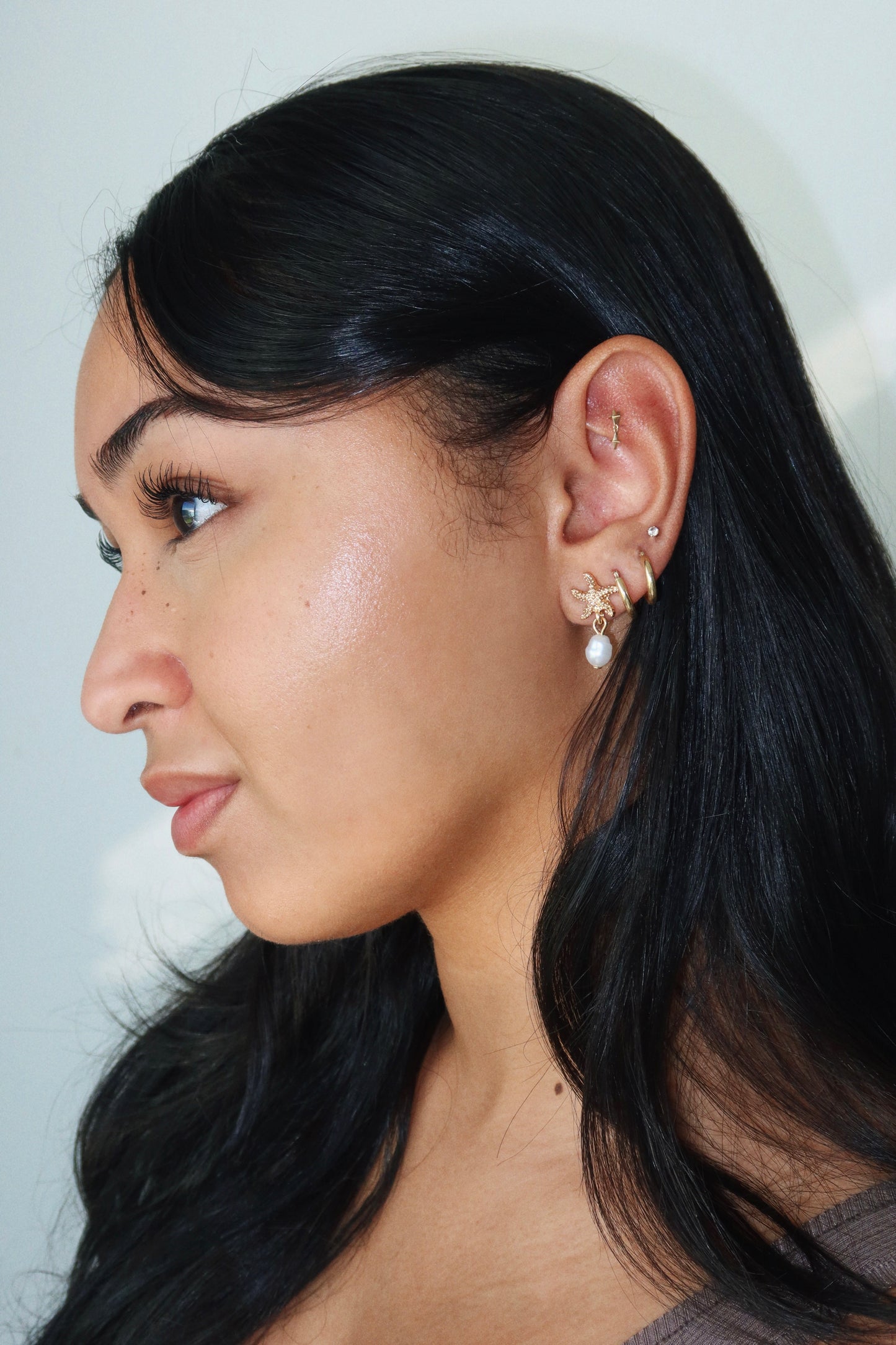 Tide & Pearl Drop Earrings