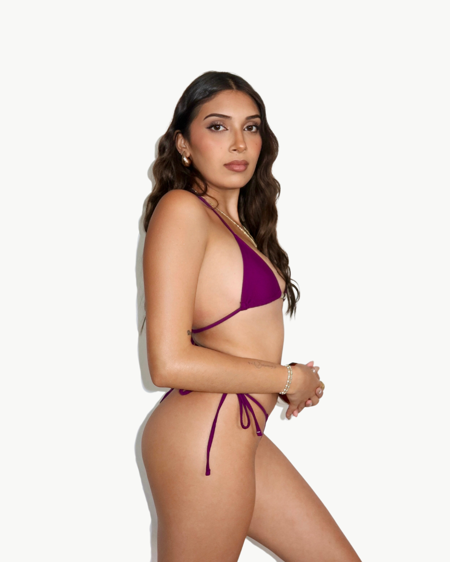 Plum Skies Bikini Bottoms
